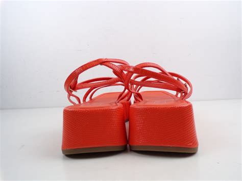 m&s orange sandals.